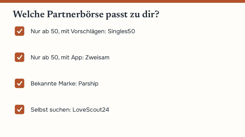 Welche Partnerbörse zu welchem Wunsch passt